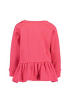 Blue Seven Baby Girl Peplum Sweater, Pink