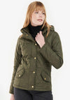 Barbour Womens Millfire Quilted Short Jacket, Green