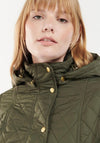 Barbour Womens Millfire Quilted Short Jacket, Green