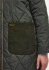 Barbour Malton Quilted Coat, Olive Green