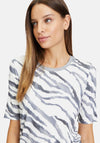 Betty Barclay Animal Print T-Shirt, Silver & White