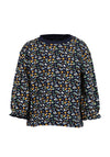 Blue Seven Baby Girl Floral Sweater, Navy