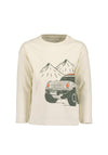 Blue Seven Mini Boy Mountain Adventure Long Sleeve Top, Cream