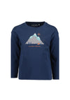 Blue Seven Mini Boy Mountain Adventure Long Sleeve Top, Navy