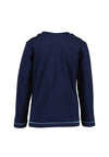 Blue Seven Boy Dino Long Sleeve Top, Navy