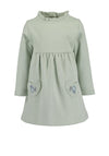 Blue Seven Baby Girl Long Sleeve Sweater Dress, Green