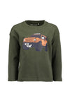 Blue Seven Boy Long Sleeve Jeep Top, Green