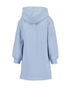 Blue Seven Mini Girl Heart Hooded Sweater Dress, Blue