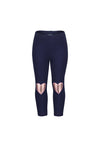 Blue Seven Mini Girl Heart Legging, Navy