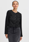 b.young Tomira Suede Short Jacket, Black