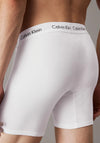 Calvin Klein Cotton Stretch 3 Pack Boxer Briefs, White