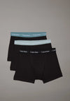 Calvin Klein Cotton Stretch 3 Pack Trunks, Black Multi