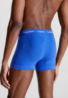 Calvin Klein Cotton Stretch 3 Pack Trunks, Blue Multi