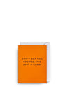 Lagom Design “Don’t Get Too Excited. It’s Just a Card!” Mini Greetings Card