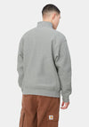 Carhartt WIP American Script Half Zip Sweatshirt, Hamilton Brown