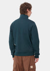 Carhartt WIP Chase Quarter Zip Sweatshirt, Teal