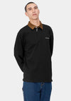 Carhartt Cord Rugby Polo Shirt, Black & Hamilton Brown