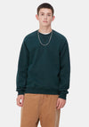 Carhartt WIP Chase Crew Neck Sweatshirt, Duck Blue