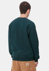 Carhartt WIP Chase Crew Neck Sweatshirt, Duck Blue