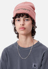 Carhartt WIP Script Beanie, Dusty Rose Pink