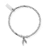 ChloBo Children's Double Feather Bracelet, Silver