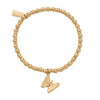 ChloBo Didi Sparkle Butterfly Bracelet, Gold