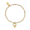 ChloBo Interlocking Love Heart Bracelet, Gold & Silver