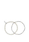 ChloBo Pearl Set of 2 Bracelet, Silver