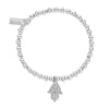 ChloBo Didi Sparkle Hamsa Hand Bracelet, Silver