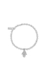 ChloBo Didi Sparkle Hamsa Hand Bracelet, Silver