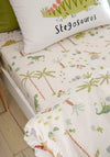 Catherine Lansfield Sleepy Dinosaur Fitted Sheet, Green