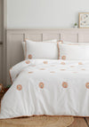 Catherine Lansfield Embroidery Detail Lion Duvet Cover Set, White