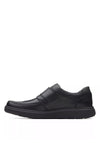 Clarks Un Abode Velcro Strap Casual Shoes, Black