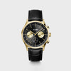 Cluse Anthéor Multifunction Leather Strap Watch, Black & Gold