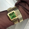 Cluse Gracieuse Petite Double Strap Watch, Gold & Green