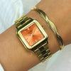 Cluse Ladies Gracieuse Petite Watch, Apricot & Gold