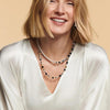 Coeur de Lion GeoCube Precious Fusion Pearls Necklace, Gold & Black