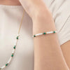 Coeur De Lion Harmony Freshwater Pearls & Malachite Bracelet, Gold & Green