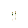 Coeur de Lion Harmony Freshwater Pearls & Malachite Earrings, Gold & Green