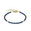 Coeur De Lion Little Twinkle Bracelet, Gold & Dark Blue