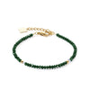 Coeur De Lion Little Twinkle Bracelet, Gold & Dark Green