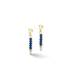 Coeur de Lion Little Twinkle Earrings, Gold & Dark Blue