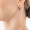 Coeur de Lion Little Twinkle Earrings, Gold & Dark Green