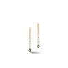 Coeur de Lion Princess Pearls Earrings, Gold & Grey