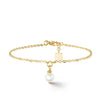 Coeur de Lion Solitaire Freshwater Pearl Bracelet, Gold