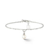 Coeur de Lion Solitaire Freshwater Pearl Bracelet, Silver