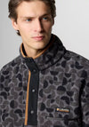 Columbia Men’s Helvetia II Printed Half Snap Fleece, Black