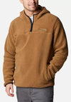 Columbia Rugged Ridge III Half Zip Sherpa Hoodie, Delta