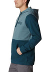 Columbia Men’s Trek Colourblock Hoodie, Metal & Nightwave