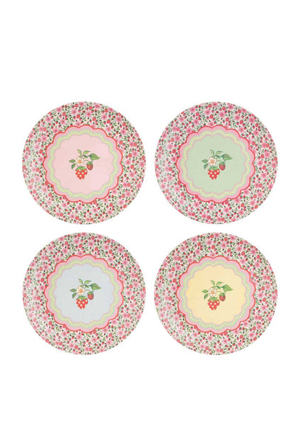 Cath Kidston Melamine Set of 4 Dinner Plates Multi McElhinneys